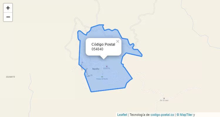 Código Postal 054840 en Colombia