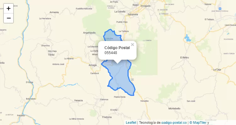 Código Postal 055448 en Colombia