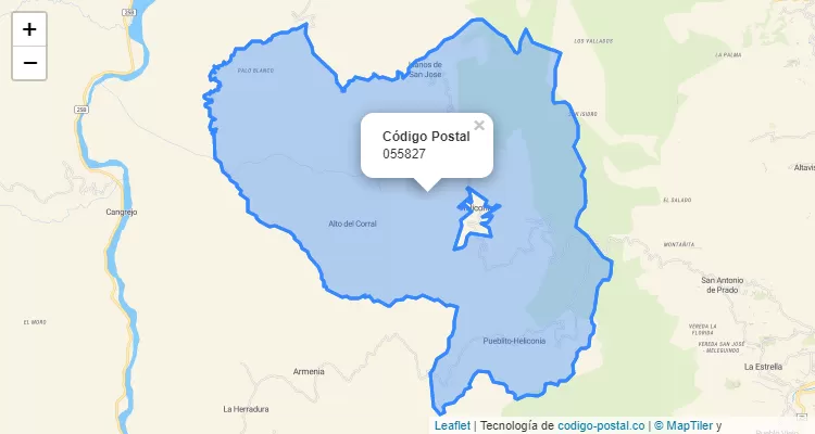 Código Postal 055827 en Colombia