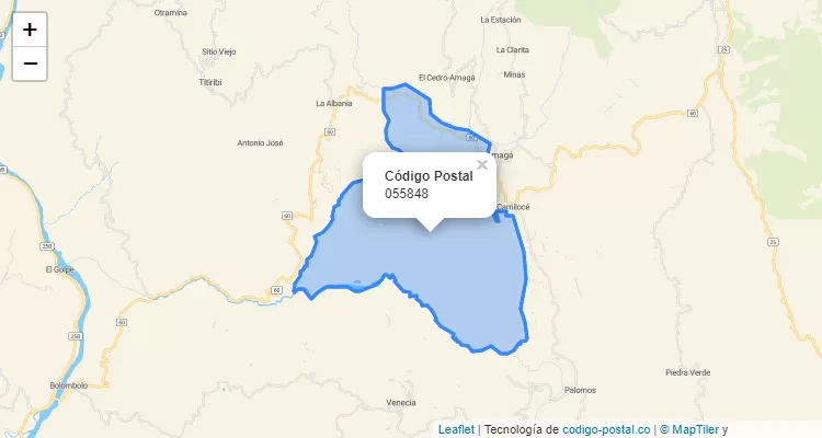 Código Postal 055848 en Colombia