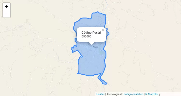 Código Postal Barrio Ciudad Corid, Andes