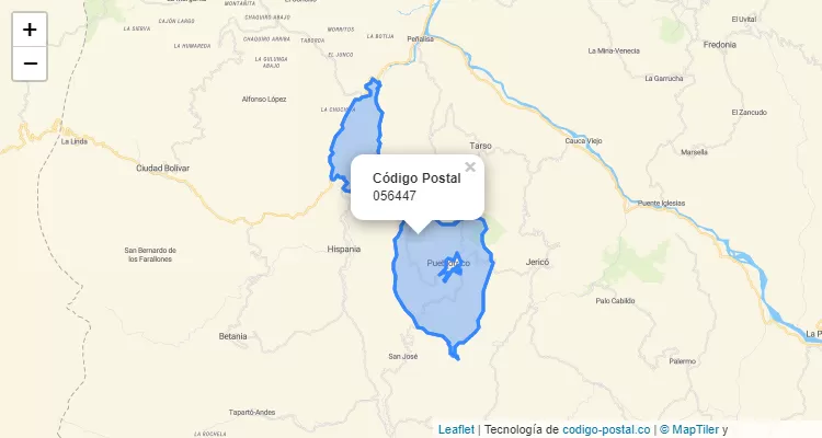 ZIP Code Neighborhood El Junco, Pueblorrico