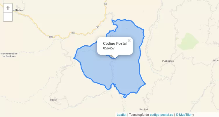 Código Postal 056457 en Colombia