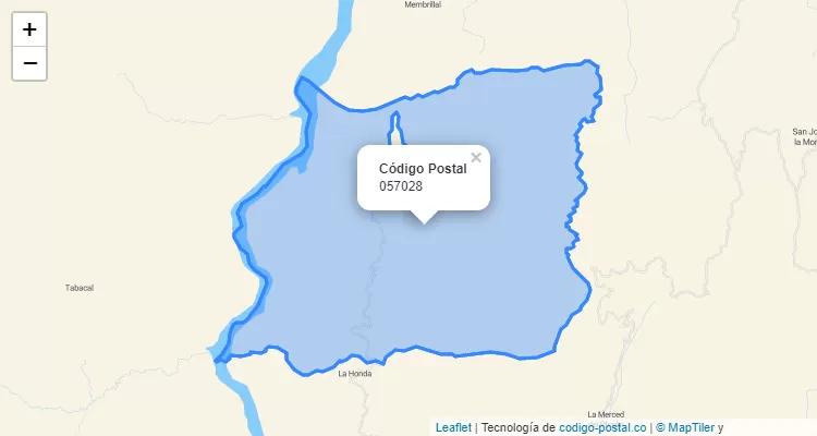 Código Postal 057028 en Colombia