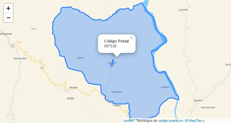 Código Postal Vereda Usil, Buriticá