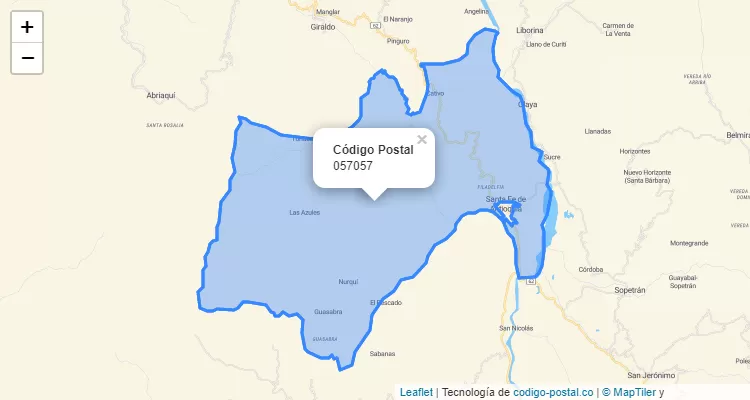 Código Postal 057057 en Colombia