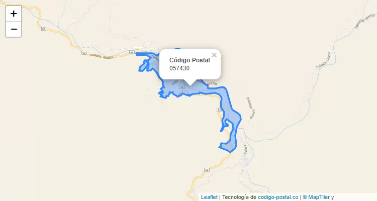 Código Postal 057430 en Colombia