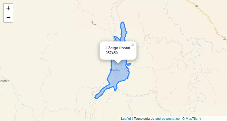 Código Postal 057450 en Colombia