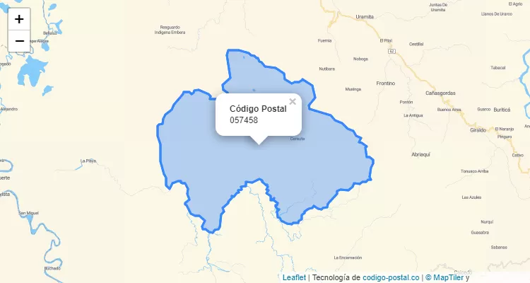Código Postal 057458 en Colombia