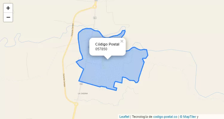 Código Postal 057850 en Colombia