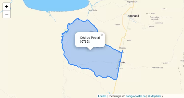 Código Postal 057858 en Colombia
