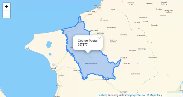 Código Postal 057877 en Colombia