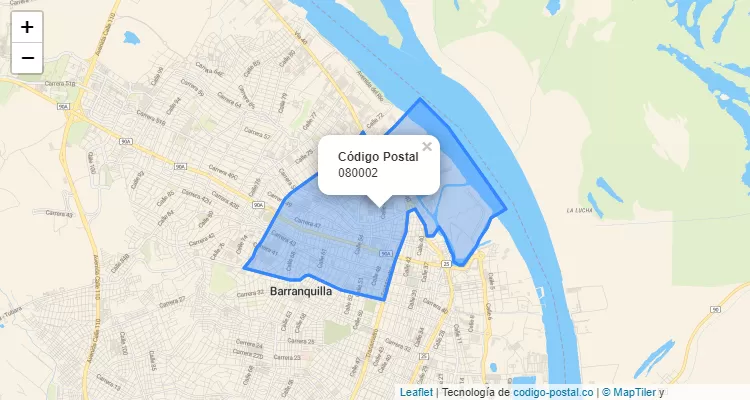 ZIP Code Locality Bellavista, Barranquilla