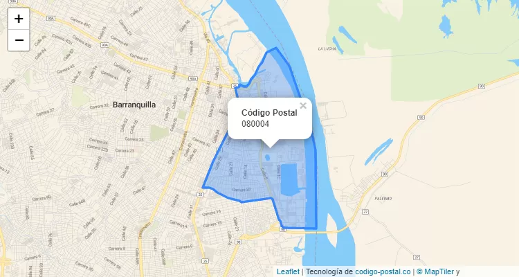 ZIP Code Locality La Luz, Barranquilla
