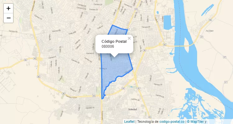 ZIP Code Locality Alboraya, Barranquilla