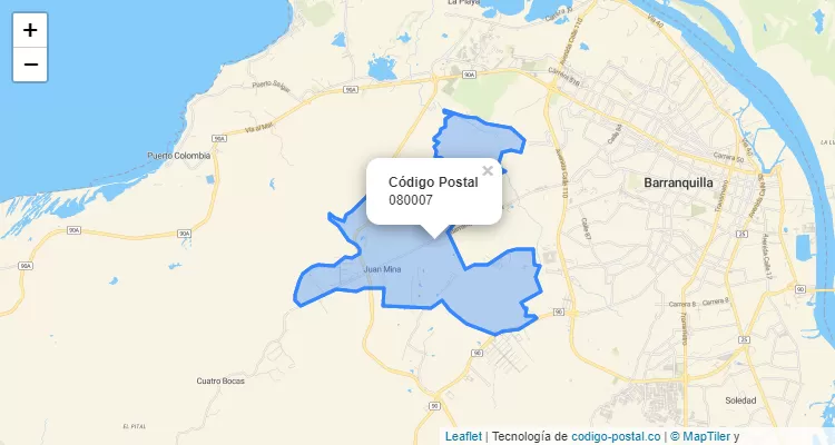 080007 ZIP Code in Colombia