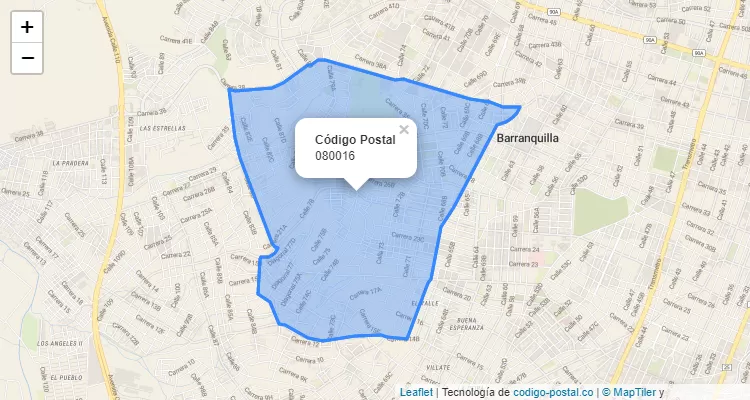 ZIP Code Locality El Silencio, Barranquilla