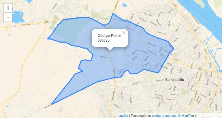 ZIP Code Locality Altamira, Barranquilla