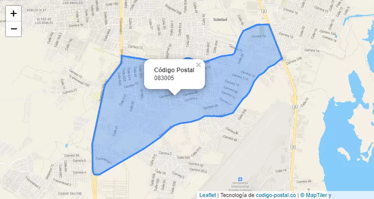 ZIP Code Locality Villa Adela, Soledad