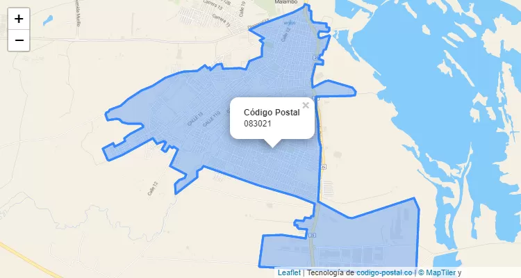 ZIP Code Locality 7 de Diciembre, Malambo