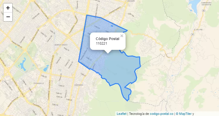 Código Postal Barrio Chicó Norte II Sector en Chapinero, Bogotá