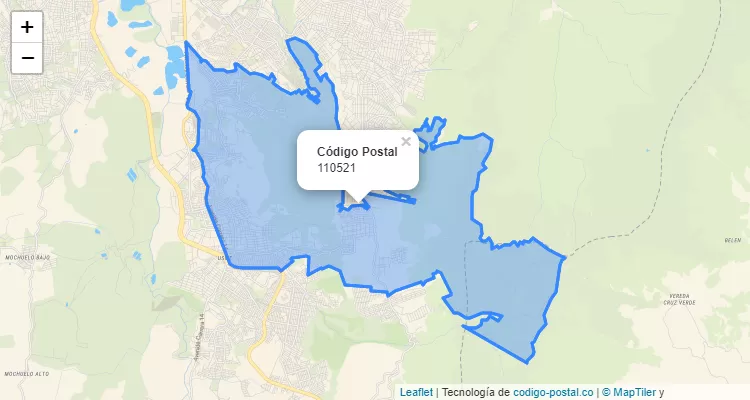 ZIP Code Locality Ciudad Londres in Usme, Bogotá