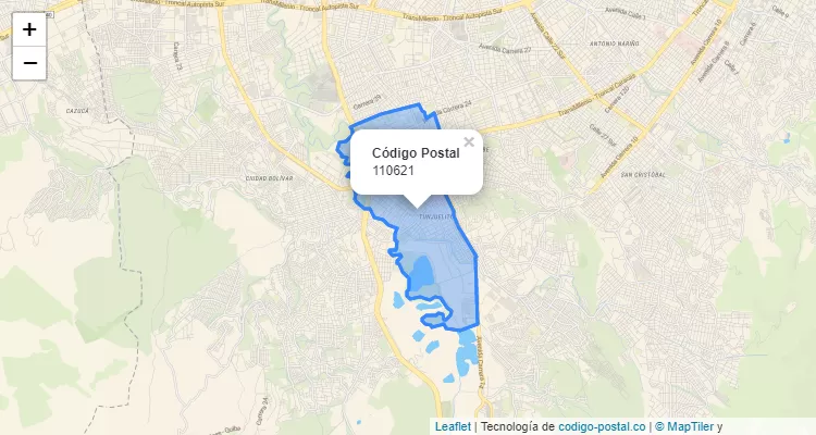 Código Postal 110621 en Colombia