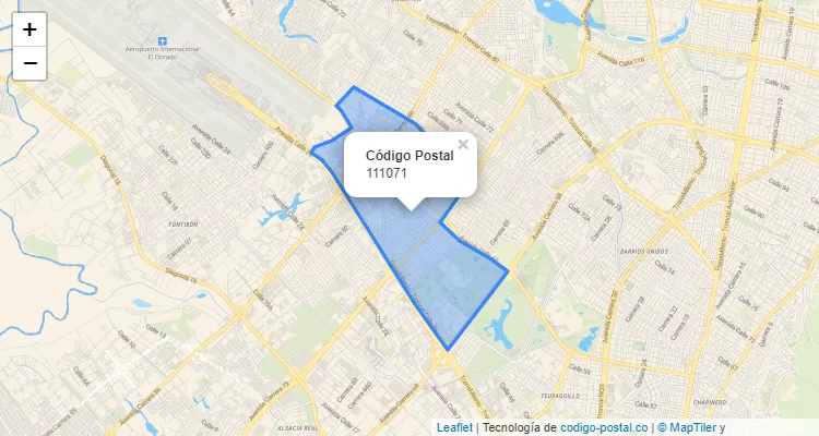 CEP Bairro Villa Luz em Engativa, Bogotá