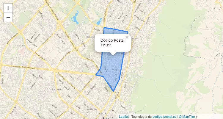 Código Postal 111311 en Colombia