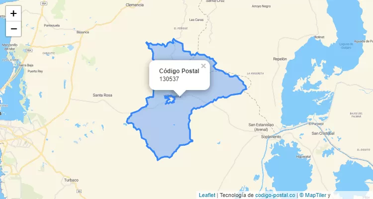 Código Postal 130537 en Colombia