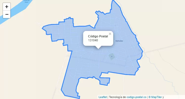 ZIP Code Locality 7 de Agosto, Mahates