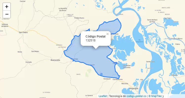 Código Postal 132518 en Colombia