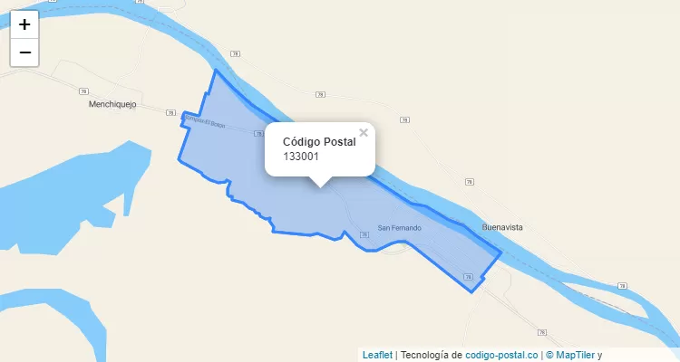 Código Postal 133001 en Colombia