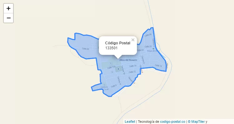 Código Postal 133501 en Colombia