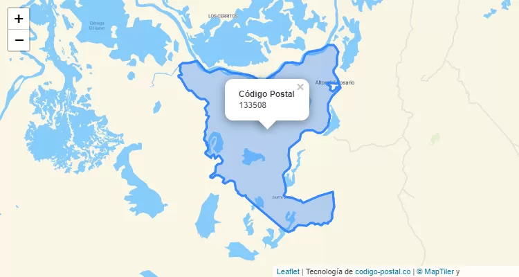 Código Postal 133508 en Colombia