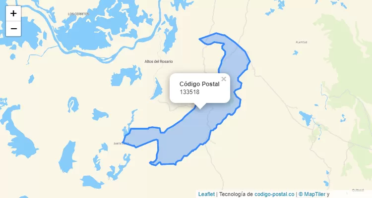 133518 ZIP Code in Colombia