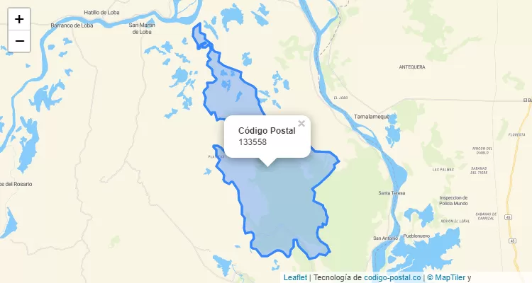 133558 ZIP Code in Colombia
