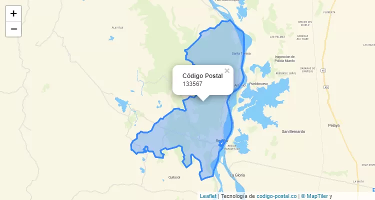 133567 ZIP Code in Colombia