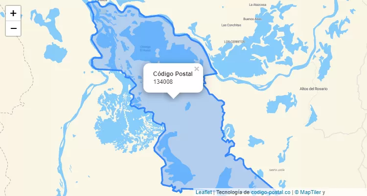 134008 ZIP Code in Colombia