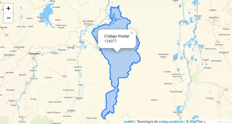 ZIP Code Neighborhood Arizá, Montecristo