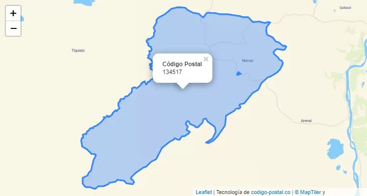 Código Postal 134517 en Colombia