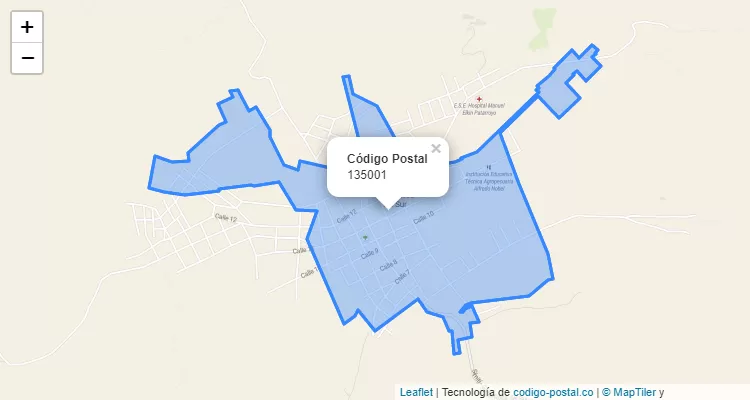 Código Postal 135001 en Colombia