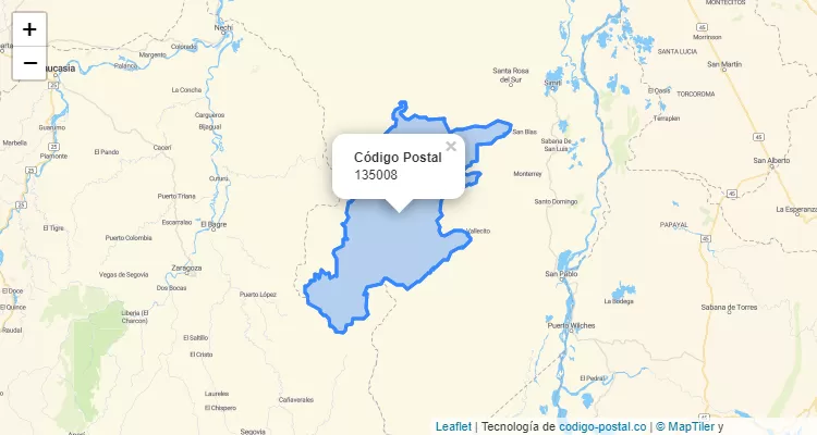 Código Postal 135008 en Colombia