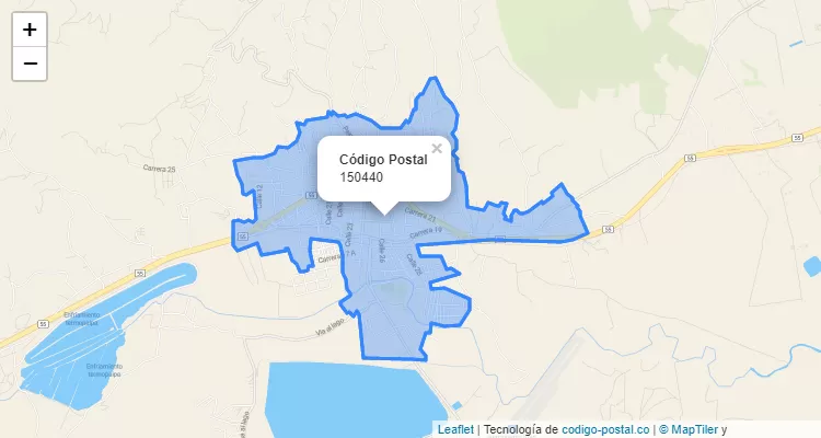 ZIP Code Neighborhood Llano Grande, Paipa