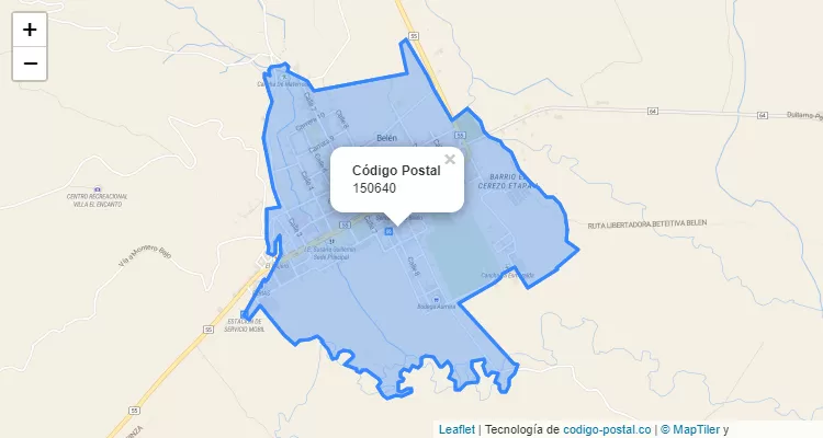 150640 ZIP Code in Colombia