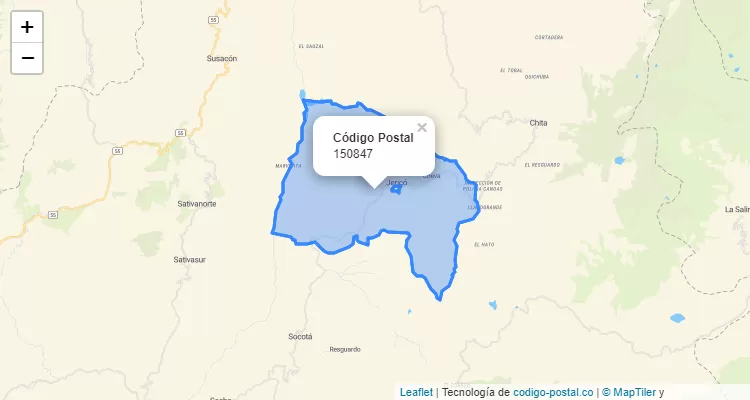 ZIP Code Neighborhood Pueblo Viejo, Jericó