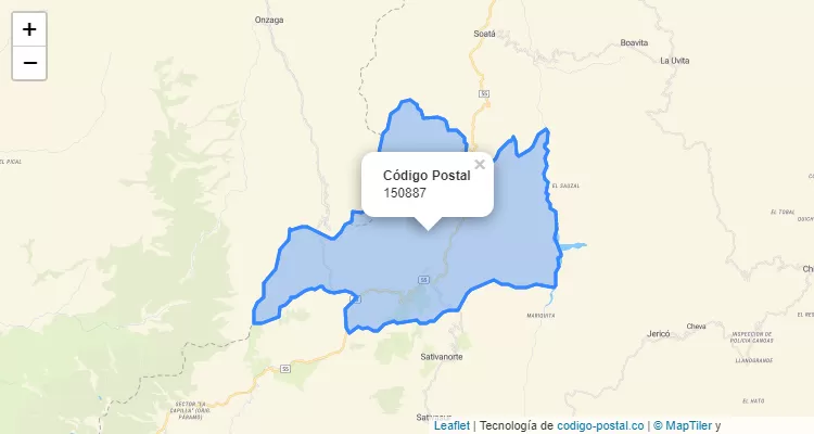Código Postal 150887 en Colombia