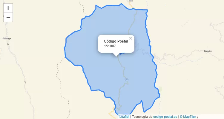 Código Postal Vereda El Espinal, Soatá