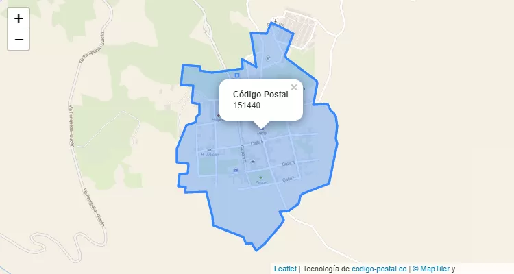 Código Postal 151440 en Colombia