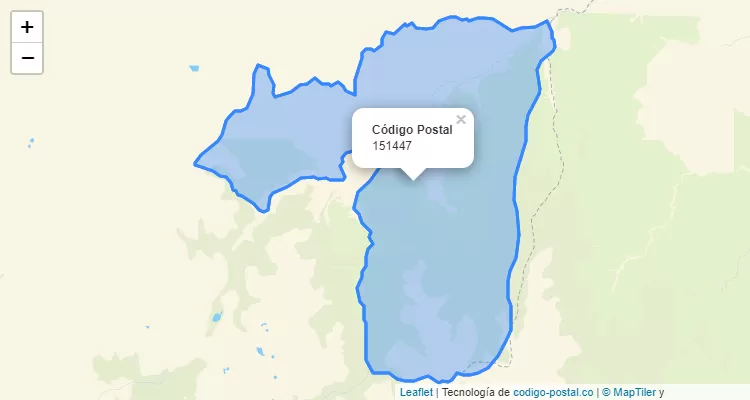 Código Postal 151447 en Colombia